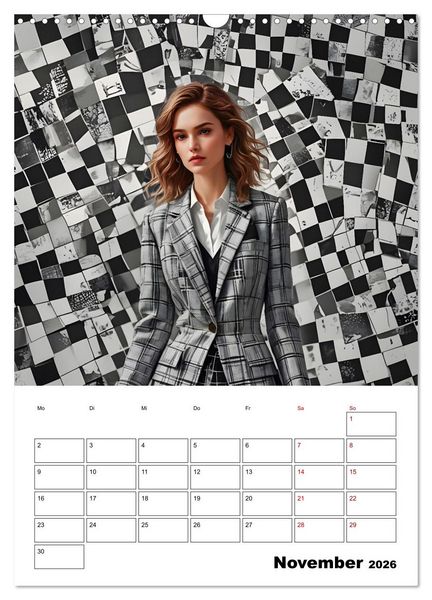 Produktbild: Schachspiel der Mode (Wandkalender 2026 DIN A3 hoch), CALVENDO Monatskalender