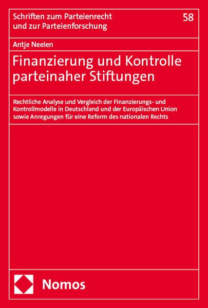 Produktbild: Finanzierung und Kontrolle parteinaher Stiftungen