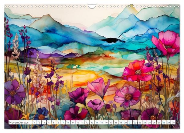 Produktbild: Farbsinfonie der Natur (Wandkalender 2026 DIN A3 quer), CALVENDO Monatskalender