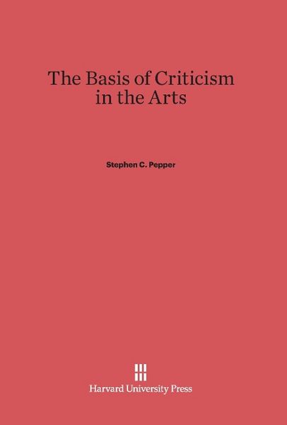 Produktbild: The Basis of Criticism in the Arts