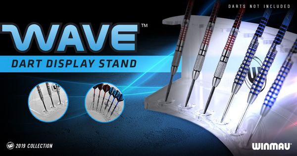 Produktbild: Winmau 8435 - Wave Dart Display St&auml;nder f&uuml;r 6 Dartpfeile