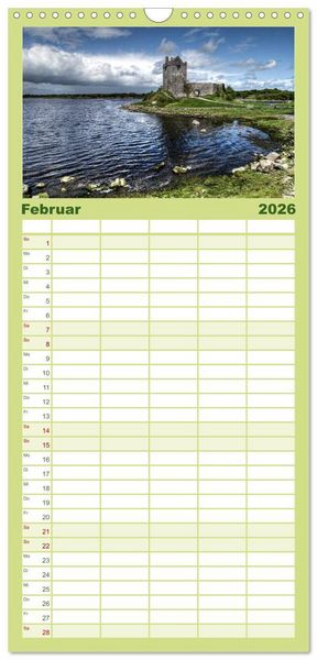 Produktbild: Familienplaner 2026 - Irlands Westk&uuml;ste mit 5 Spalten (Wandkalender, 21 x 45 cm) CALVENDO