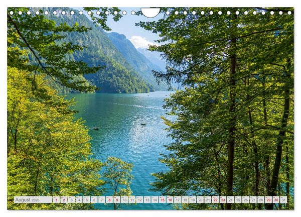Produktbild: Malerische Seen in Bayern (Wandkalender 2026 DIN A4 quer), CALVENDO Monatskalender