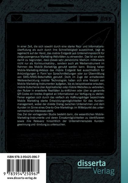 Produktbild: Mobile Marketing: Mobile-Marketing-Instrumente und ihre Tauglichkeit zur Kundengewinnung und -bindung