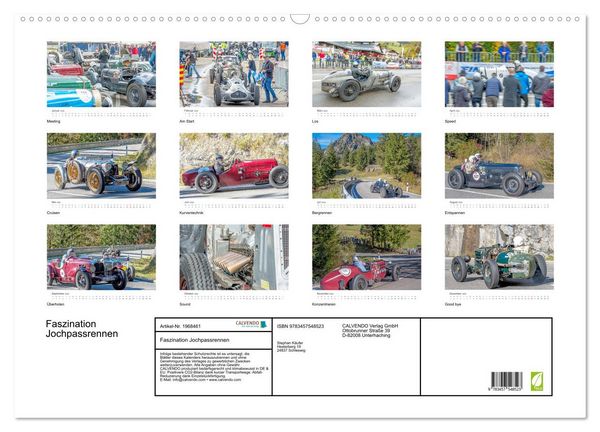 Produktbild: Faszination Jochpassrennen (Wandkalender 2026 DIN A2 quer), CALVENDO Monatskalender