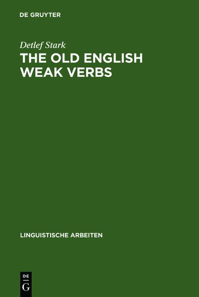 Produktbild: The old English weak verbs