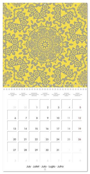 Produktbild: Mandalas Recherche int&eacute;rieure (Calendrier mural carr&eacute; 2026 30x30 cm) Calendrier double avec une page pour vos prises de notes