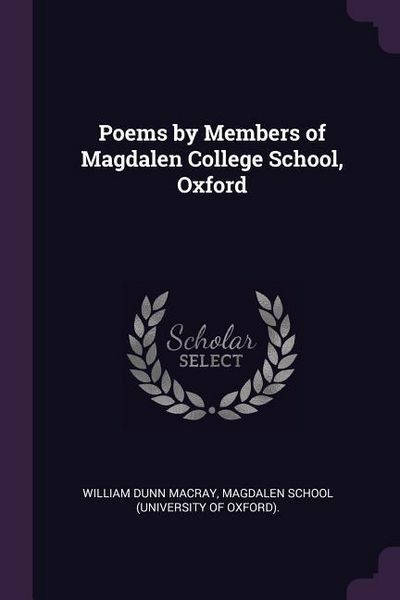 Produktbild: Poems by Members of Magdalen College School, Oxford