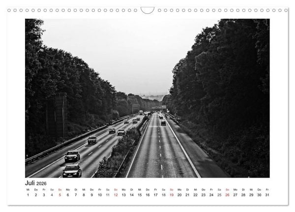 Produktbild: Bochum Black and White (Wandkalender 2026 DIN A3 quer), CALVENDO Monatskalender