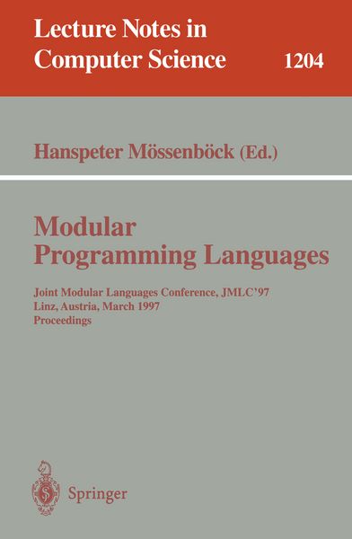 Produktbild: Modular Programming Languages