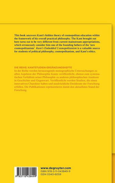Produktbild: Kant&rsquo;s Embedded Cosmopolitanism