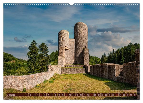 Produktbild: Burgen in Rheinland-Pfalz (hochwertiger Premium Wandkalender 2026 DIN A2 quer), Kunstdruck in Hochglanz