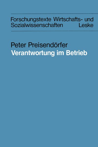 Produktbild: Verantwortung im Betrieb