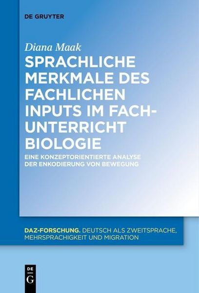 Produktbild: Sprachliche Merkmale des fachlichen Inputs im Fachunterricht Biologie