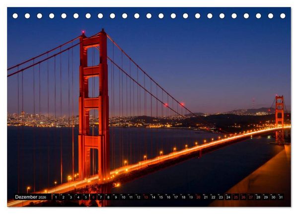 Produktbild: San Francisco - Traumstadt in Kalifornien (Tischkalender 2026 DIN A5 quer), CALVENDO Monatskalender