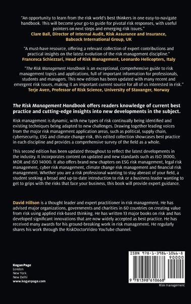 Produktbild: The Risk Management Handbook