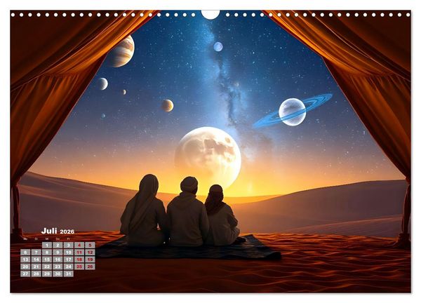 Produktbild: Sterne und Planeten im Blick (Wandkalender 2026 DIN A3 quer), CALVENDO Monatskalender