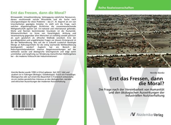 Erst das Fressen, dann die Moral?, Taschenbuch von Henrike Barske, AV Akademikerverlag, 9783639886665