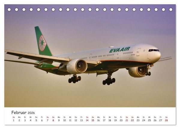 Produktbild: Flugzeuge auf Europas Flugh&auml;fen (Tischkalender 2026 DIN A5 quer), CALVENDO Monatskalender