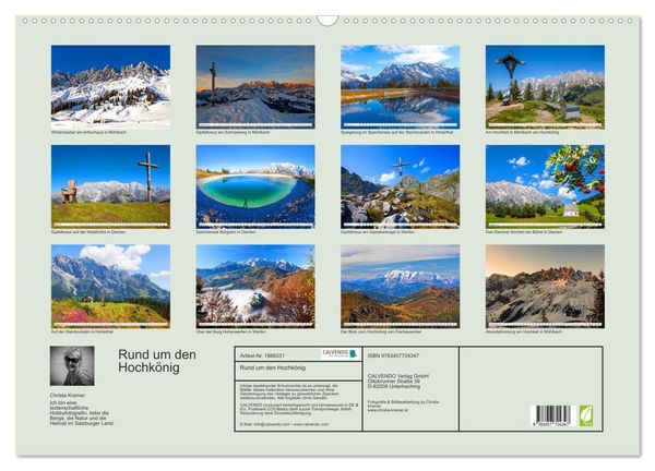 Produktbild: Rund um den Hochk&ouml;nig (Wandkalender 2026 DIN A2 quer), CALVENDO Monatskalender