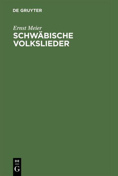 Produktbild: Schw&auml;bische Volkslieder