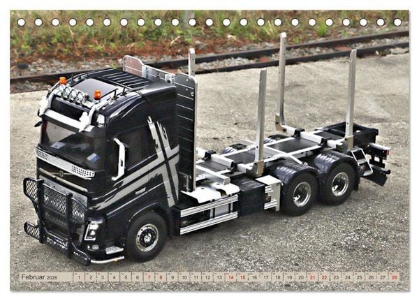 Produktbild: LKW Modelle beim Dampfmodellbautreffen in Bisingen (Tischkalender 2026 DIN A5 quer), CALVENDO Monatskalender