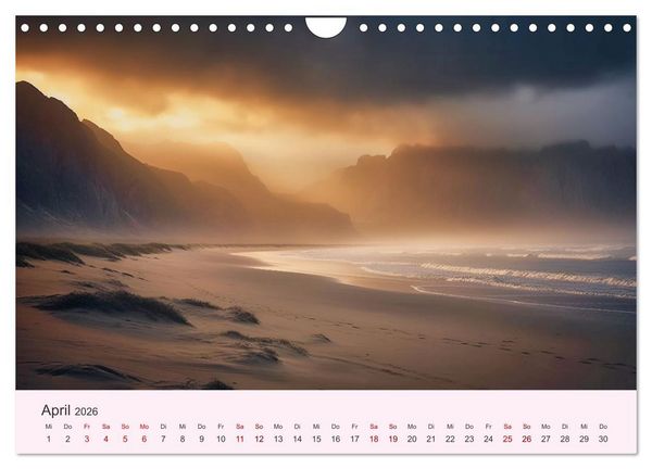Produktbild: Sturmgetrieben - Der wilde K&uuml;stenkalender (Wandkalender 2026 DIN A4 quer), CALVENDO Monatskalender