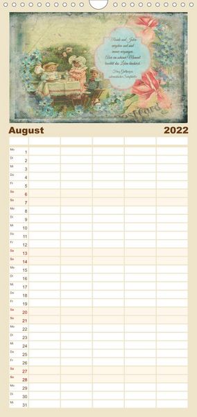 Produktbild: Poetische Romantik - Familienplaner hoch (Wandkalender 2022 , 21 cm x 45 cm, hoch)
