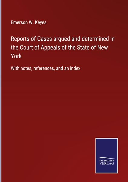 Produktbild: Reports of Cases argued and determined in the Court of Appeals of the State of New York