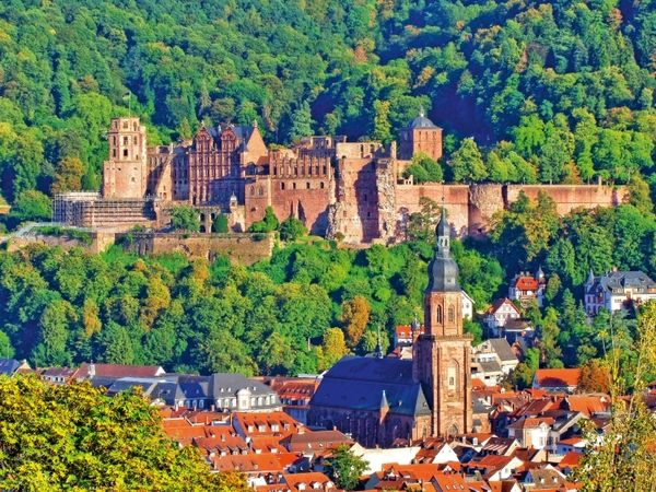 Produktbild: CALVENDO Puzzle Heidelberger Schloss, Heiliggeistkirche | 1000 Teile Lege-Gr&ouml;&szlig;e 64x48cm Foto-Puzzle f&uuml;r gl&uuml;ckliche Stunden