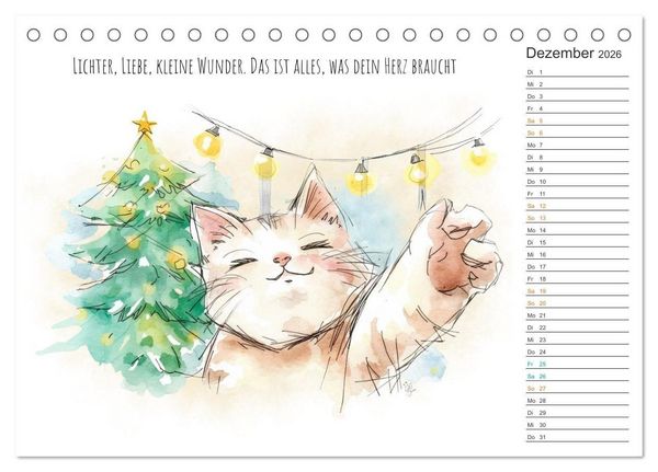 Produktbild: Kleine Schnurr-Momente f&uuml;rs Herz (Tischkalender 2026 DIN A5 quer), CALVENDO Monatskalender