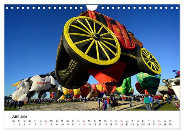 Produktbild: Balloon Fiesta New Mexico (Wandkalender 2026 DIN A4 quer), CALVENDO Monatskalender
