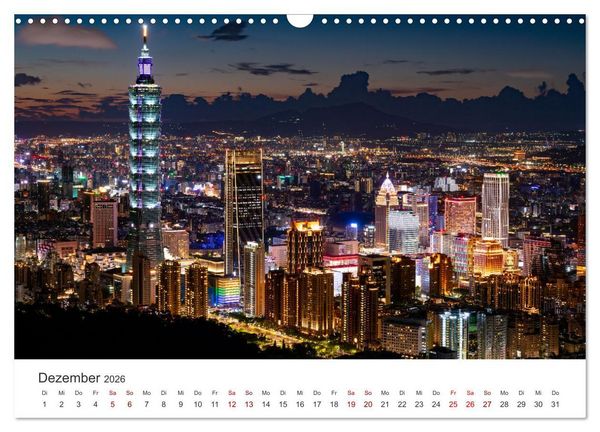 Produktbild: Taiwan - Die wundervolle Insel in Asien. (Wandkalender 2026 DIN A3 quer), CALVENDO Monatskalender