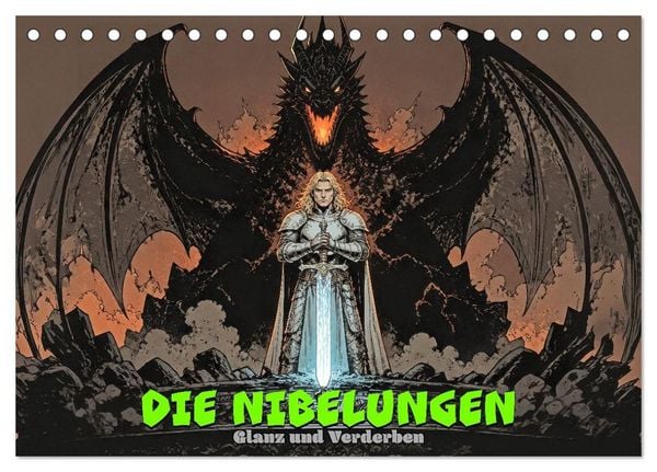Produktbild: Die Nibelungen: Glanz und Verderben (Tischkalender 2027 DIN A5 quer), CALVENDO Monatskalender