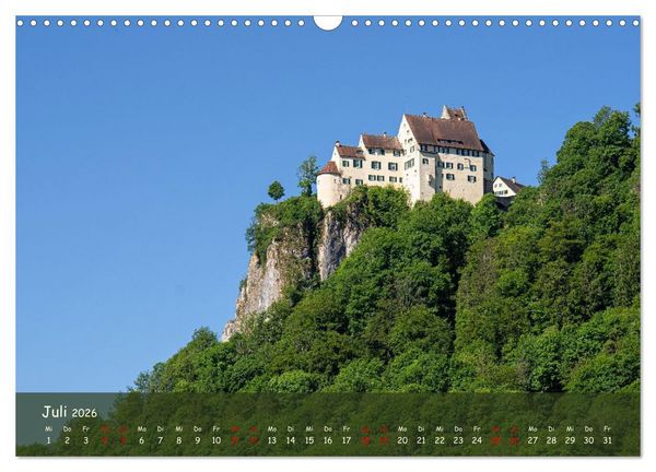 Produktbild: Festungen und Schl&ouml;sser auf der Schw&auml;bischen Alb (Wandkalender 2026 DIN A3 quer), CALVENDO Monatskalender