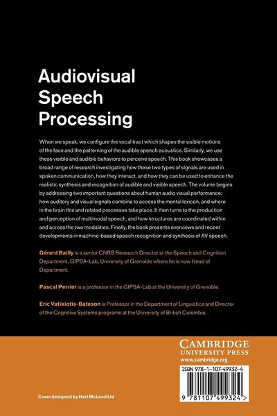 Produktbild: Audiovisual Speech Processing