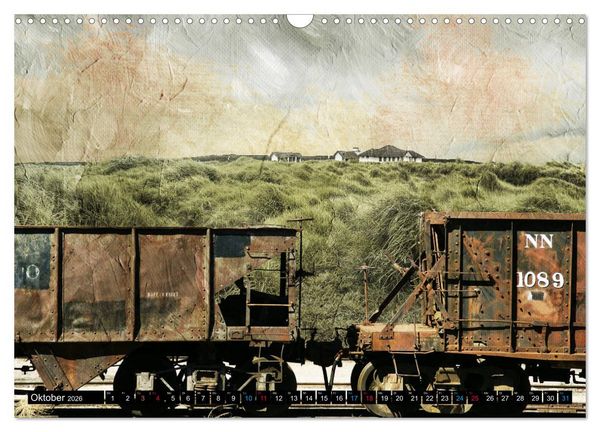 Produktbild: EISENBAHN - Dampf, Diesel und Strom (Wandkalender 2026 DIN A3 quer), CALVENDO Monatskalender