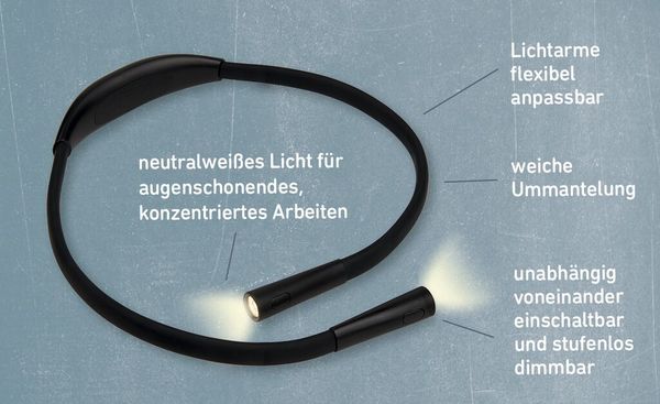 Produktbild: moses. libri_x Leselicht zum Umh&auml;ngen