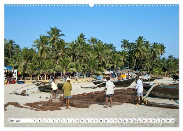 Produktbild: Momente einer Reise - Goa und Karnataka (Wandkalender 2027 DIN A2 quer), CALVENDO Monatskalender