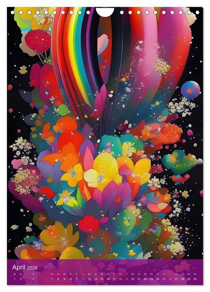 Produktbild: Alle Farben des Regenbogens (Wandkalender 2026 DIN A4 hoch), CALVENDO Monatskalender