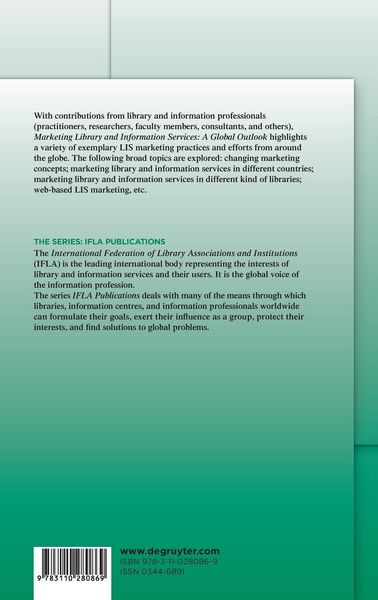 Produktbild: Marketing Library and Information Services II