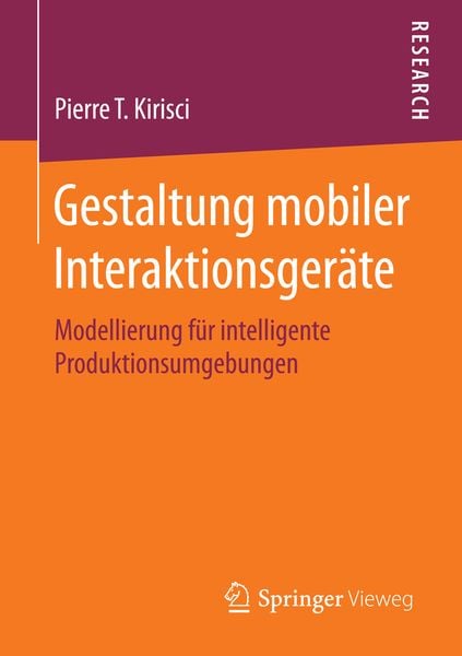 Produktbild: Gestaltung mobiler Interaktionsger&auml;te