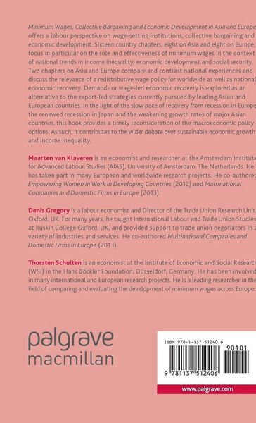 Produktbild: Minimum Wages, Collective Bargaining and Economic Development in Asia and Europe