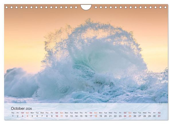 Produktbild: Melody of the waves (Wall Calendar 2026 DIN A4 landscape), CALVENDO 12 Month Wall Calendar