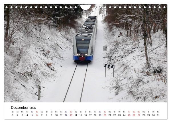 Produktbild: Eisenbahnen auf Usedom (Wandkalender 2026 DIN A4 quer), CALVENDO Monatskalender