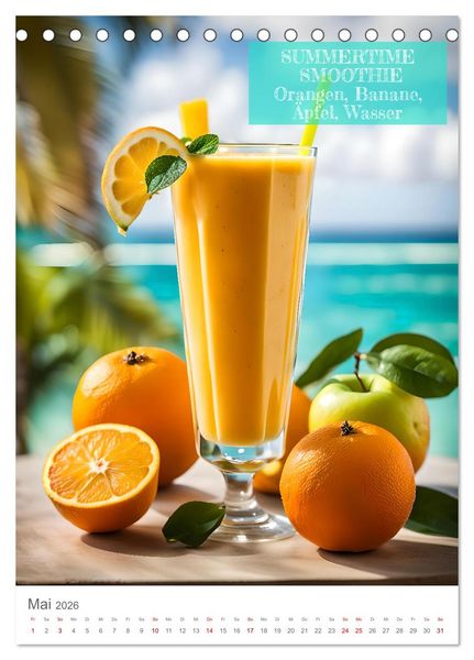 Produktbild: Vitamine im Glas - Gesunde Smoothie Kreationen (Tischkalender 2026 DIN A5 hoch), CALVENDO Monatskalender