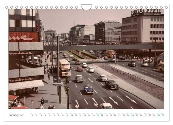Produktbild: Berlin - Vintage Views (Wall Calendar 2027 DIN A4 landscape), CALVENDO 12 Month Wall Calendar