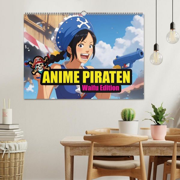 Produktbild: Anime Piraten - Waifu Edition (Wandkalender 2026 DIN A2 quer), CALVENDO Monatskalender