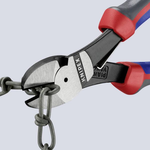 Produktbild: Knipex 74 12 180 Werkstatt Kraft-Seitenschneider mit Facette 180mm