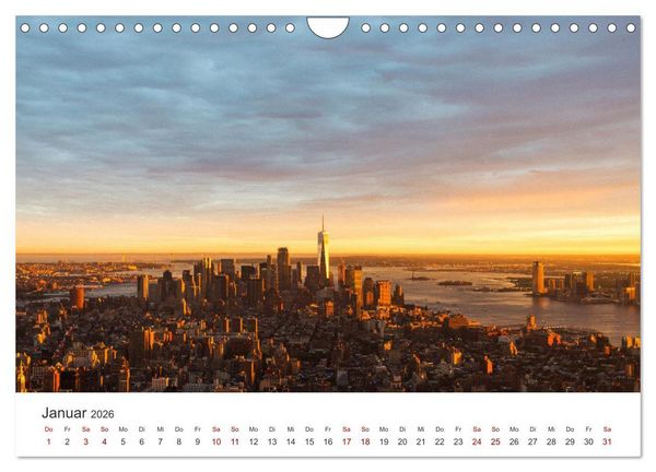 Produktbild: New York - Eine Reise zum Big Apple. (Wandkalender 2026 DIN A4 quer), CALVENDO Monatskalender